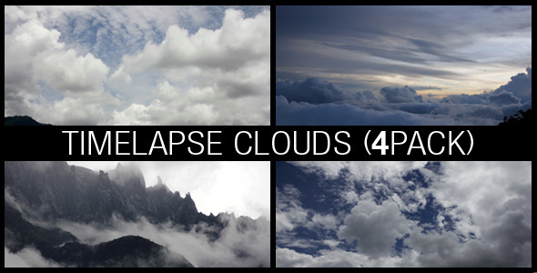 Time Lapse Clouds (4-Pack)