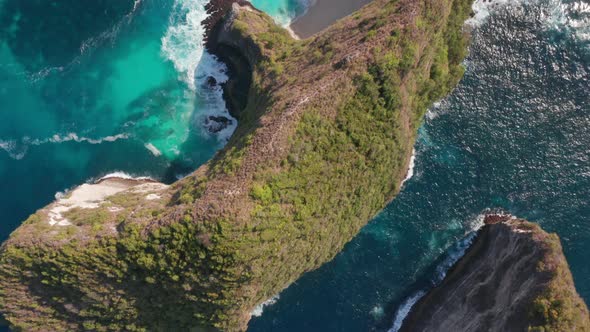 Manta Bay with Lush Trees Surrouded By the Sparkling Ocean Waters