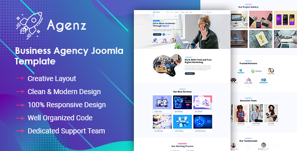 Agenz - Creative Business Agency Joomla Template