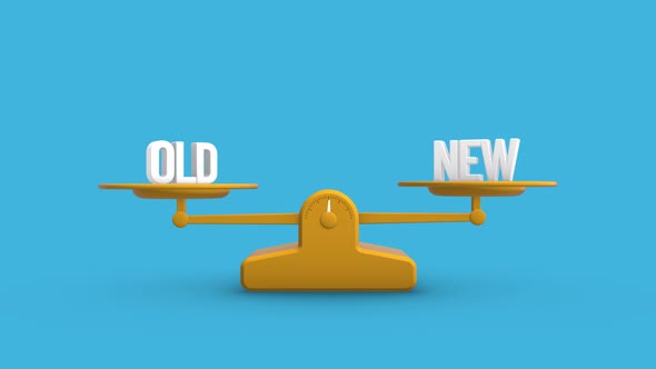 Old vs New Balance Weighing Scale Looping Animation