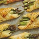 Baked Green Asparagus in Puff Pastry Sprinkled with Sesame Seeds - VideoHive Item for Sale