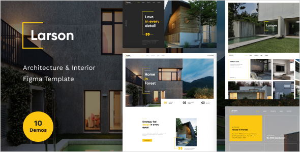 Larson - Architecture & Interior Figma Template