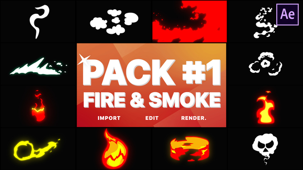Fire And Smoke Pack 01 | After Effects