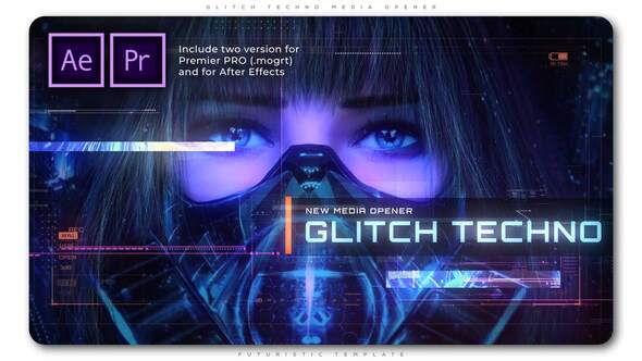 Glitch Techno Media Opener