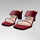 Block-Heel Slide Sandals 01 - 3DOcean Item for Sale