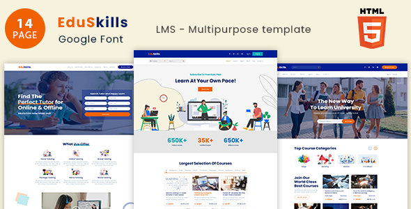 EduSkills - Online Courses & LMS Html Template