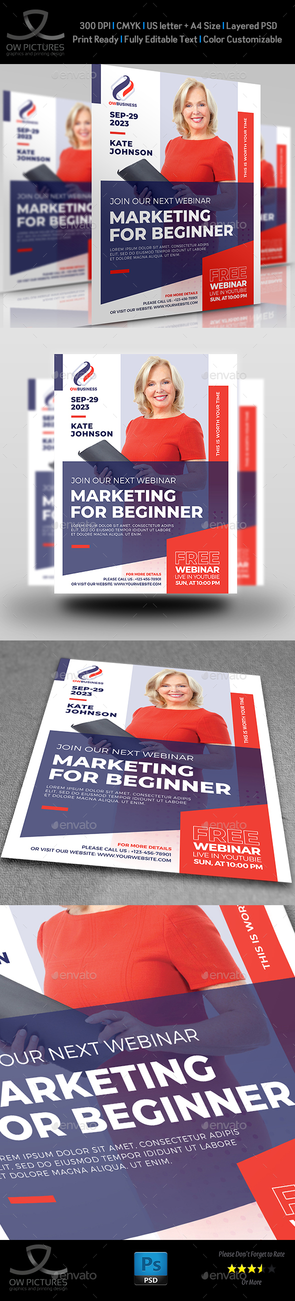 Webinars Flyer Stationery And Design Templates