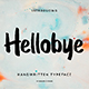 Hellobye Font - GraphicRiver Item for Sale