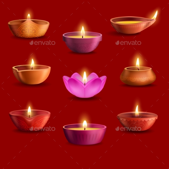 Diwali Diya Lamps, Deepavali Indian Light Festival