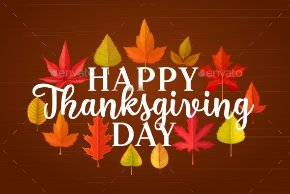 Happy Thanksgiving Day Vector Greeting Card Design