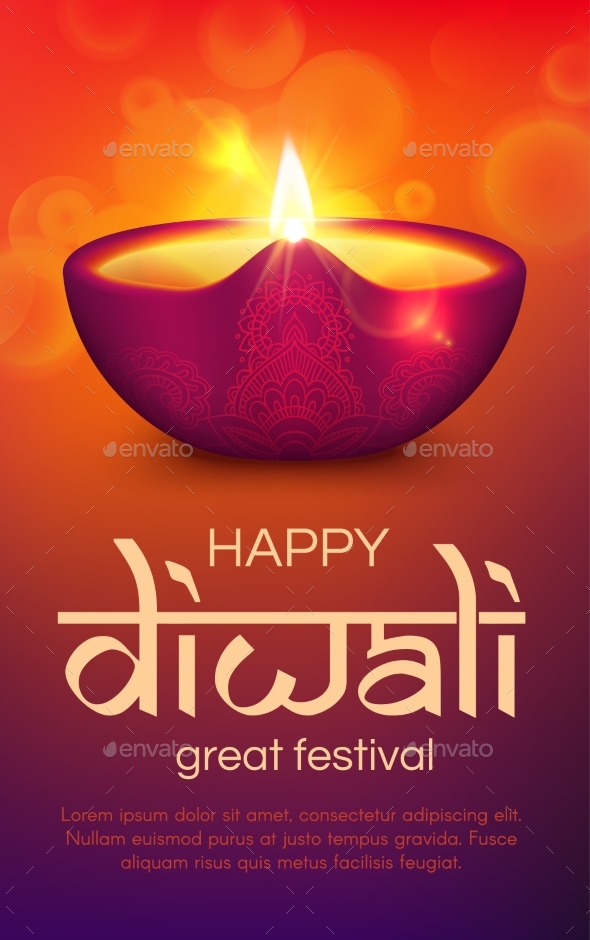 Diwali Deepavali Diya Lamp Indian Light Festival