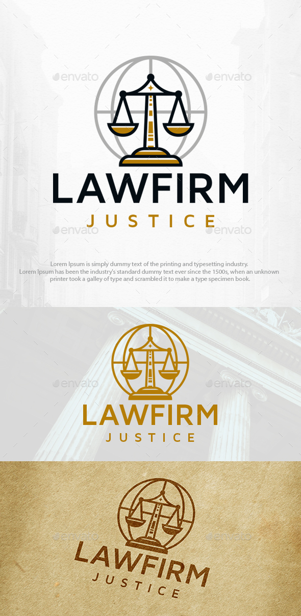 Global Law Firm Logo Template