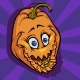 Happy Halloween Pumpkin Cartoon Face - GraphicRiver Item for Sale