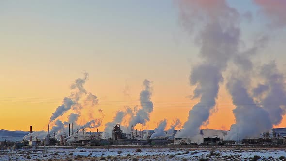 Wyoming Smoke from Factory