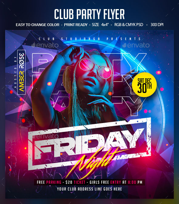 Club Party Flyer Templates From Graphicriver