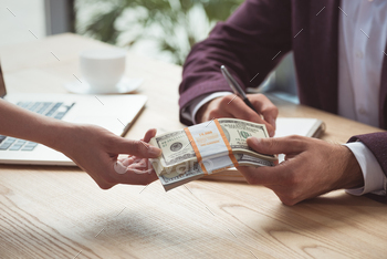notes, salary concept