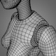 Female Robot 3D Mesh - 3DOcean Item for Sale