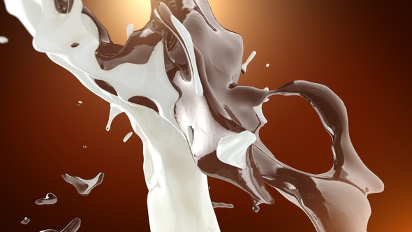 Chocolate And Milk Splash