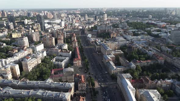 View of Kyiv From Above. Ukraine. Aerial View