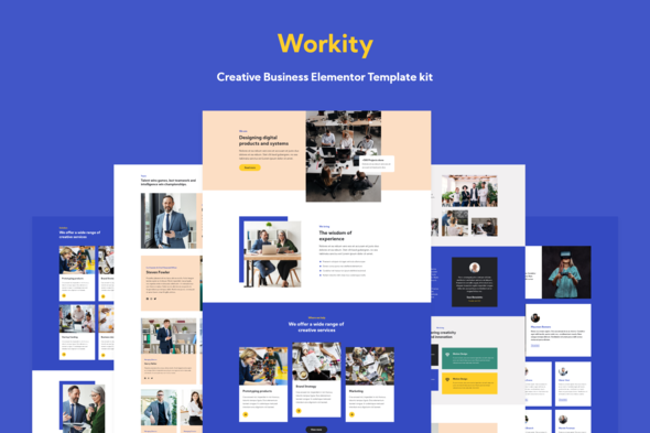 Workity- Creative Business Elementor Template kit