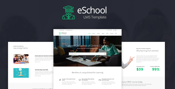 eSchool - Education & Joomla LMS Template