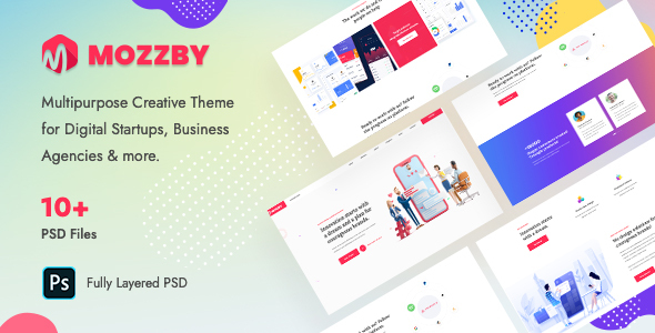 Mozzby - Multipurpose Agency PSD Template