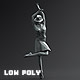 Woman Dancing Pose 2. Low Poly - 3DOcean Item for Sale