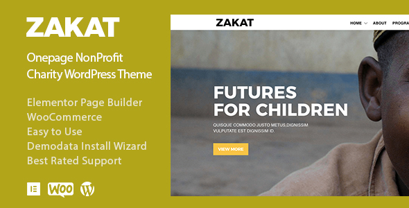 Zakat - Charity Donation Nonprofit WordPress Theme