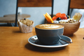 Cappuccino with a granola bowl - PhotoDune Item for Sale
