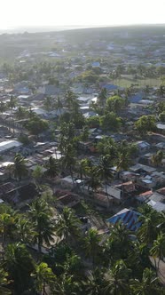 Tanzania  Houses on Zanzibar Island Slow Motion