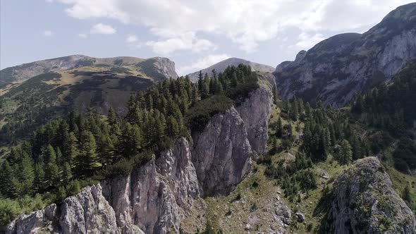 The rugged Rugova mountains in Kosovo