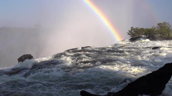 Victoria Falls Rainbow Slow Motion