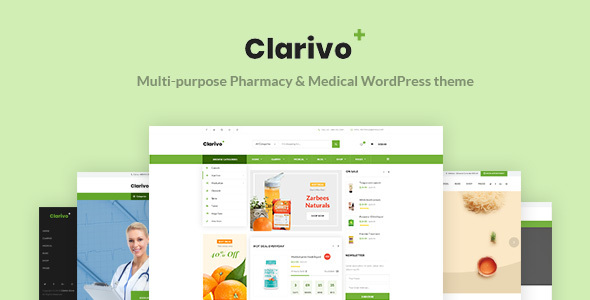 Download Clarivo – Pharmacy and Medical WordPress theme
