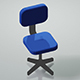 Low Poly PC Chair w/Camera & Lighting Scene - 3DOcean Item for Sale