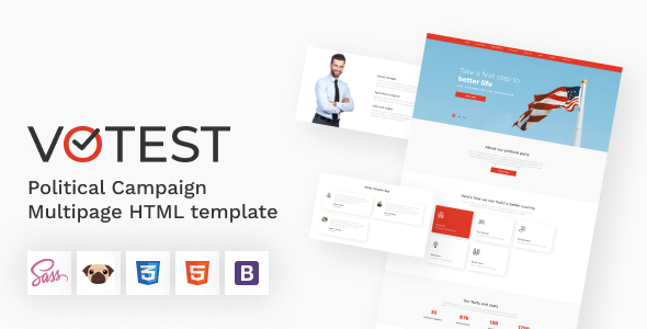 Votest - Political Campaign HTML5 Template