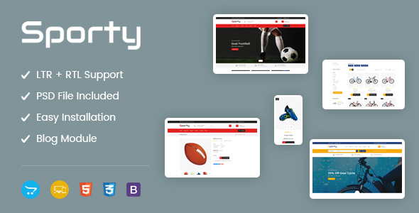 Sporty - Responsive OpenCart Theme