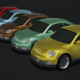 Compact Car Generic Lowpoly 3D Model - 3DOcean Item for Sale