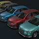 Generic Station Wagon Car With Interior Lowpoly 3D Model - 3DOcean Item for Sale