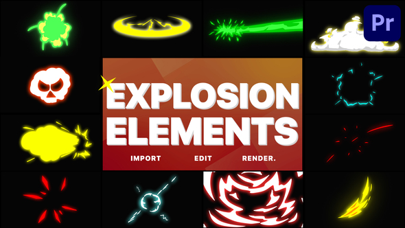 Explosion Elements | Premiere Pro MOGRT