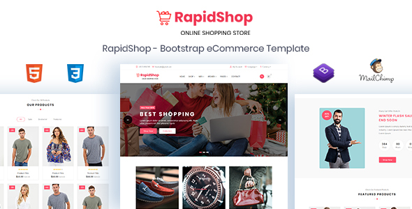 RapidShop - eCommerce Bootstrap HTML Template