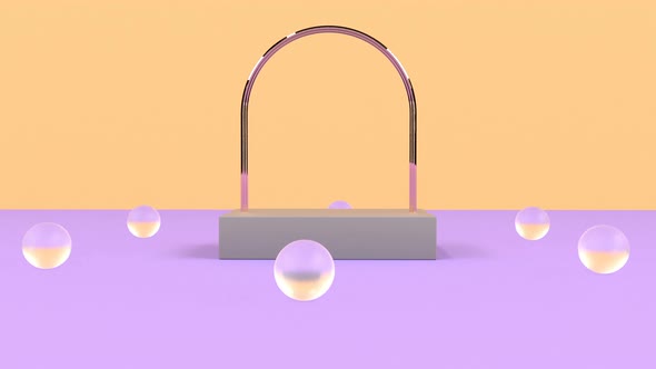 Modern 3d Mock Up Podium Platform Scene Empty Studio Graphics Minimal