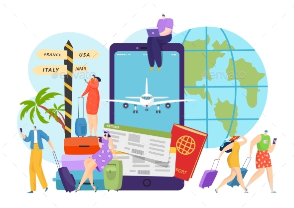 Online Flat Travel Planning, Plane Flight App