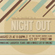 Night Out Retro Invitation Postcard - GraphicRiver Item for Sale