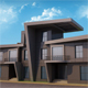 Modern Twin House 3Ds Files + 2Ds Plans - 3DOcean Item for Sale