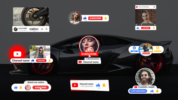 YouTube Reminders Pack | After Effects alt