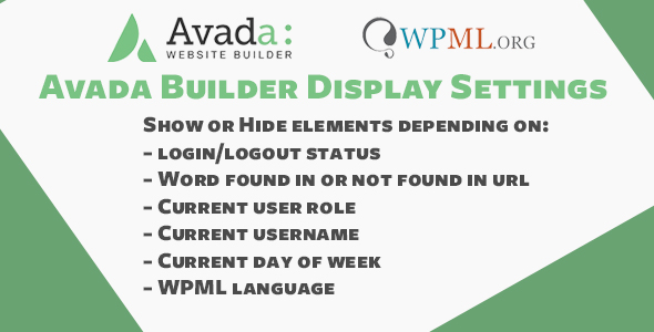 Avada fusion builder display settings