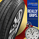 Tire Car Advertisement Poster - GraphicRiver Item for Sale