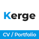 Kerge - Resume Personal Portfolio - ThemeForest Item for Sale