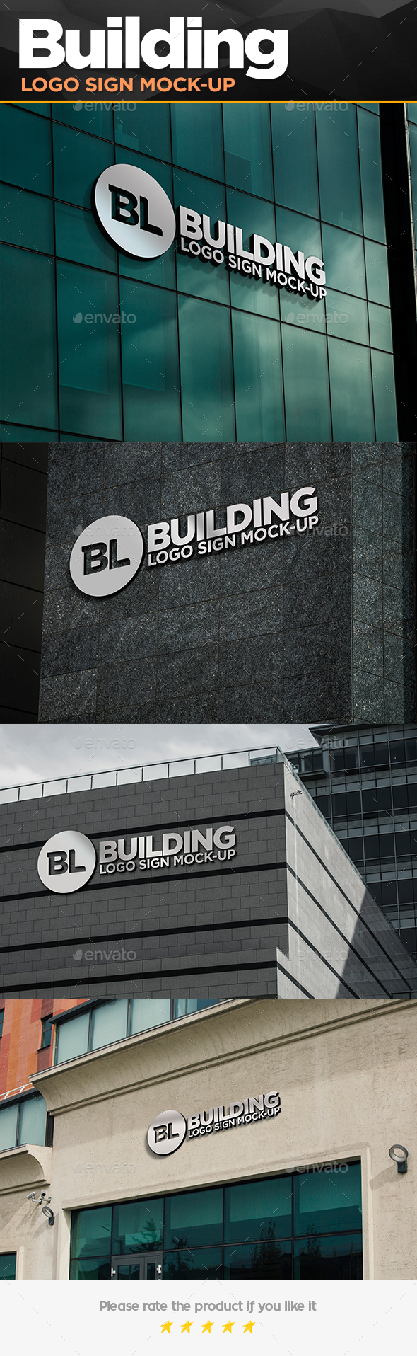 Download Building Sign Mockup Graphics Designs Templates