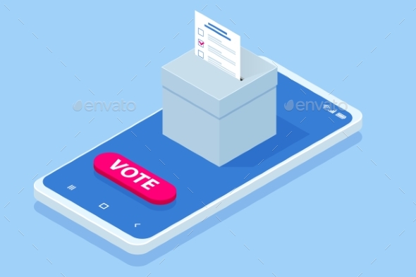 Isometric Online Voting and Election Concept